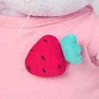 Мягкая игрушка «Ли-Ли BABY», в розовом комбинезоне с клубничкой, 20 см - Фото 3