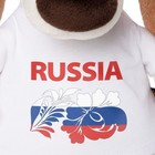 Мягкая игрушка "Бартоломей" в футболке с принтом Россия, 33 см - Фото 3