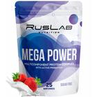 Протеин RusLabNutrition Mega Power Клубника со сливками, 800 г - Фото 1