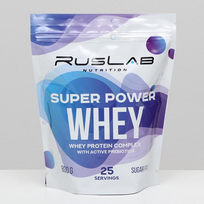 Протеин RusLabNutrition Super Power Whey, ванильное морожение, 800 г - Фото 1
