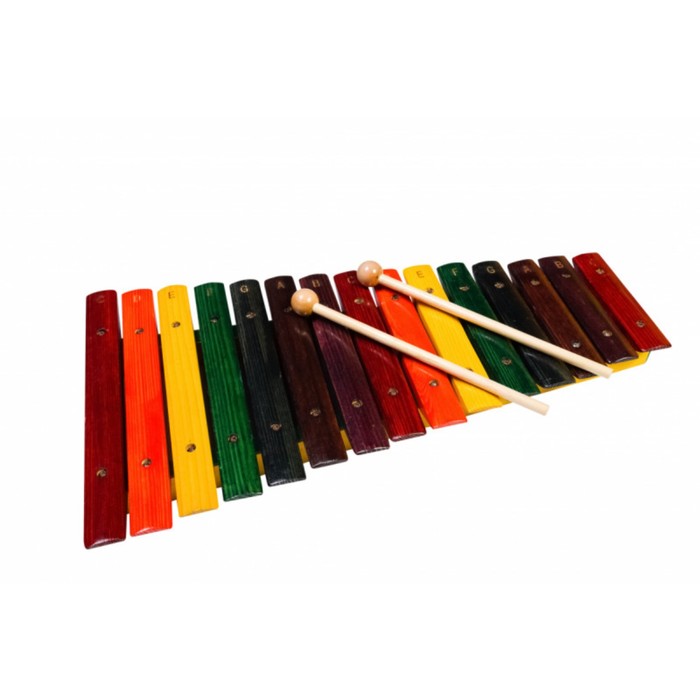 Ксилофон FLIGHT FX-15С  (15 нот), разноцветный, 2 палочки