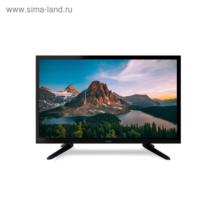 Телевизор Starwind SW-LED24R301BT2, 24", 1366x768, DVB-T2/C/T, 1xHDMI, 1xUSB,  чёрный - Фото 1