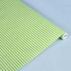 Бумага упаковочная крафт "Полоски салатовые", 0,5 х 10 м, 70 г/м² /м2 - Фото 1