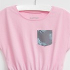 Платье для девочки KAFTAN "Фламинго", серый/розовый, рост 98-104 см (30), 3-4 года - Фото 2