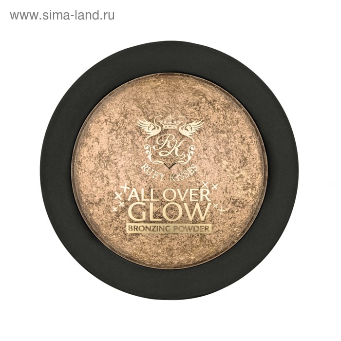 Бронзирующая пудра Kiss Deep Glow Face & Body Bling Powder - Фото 1