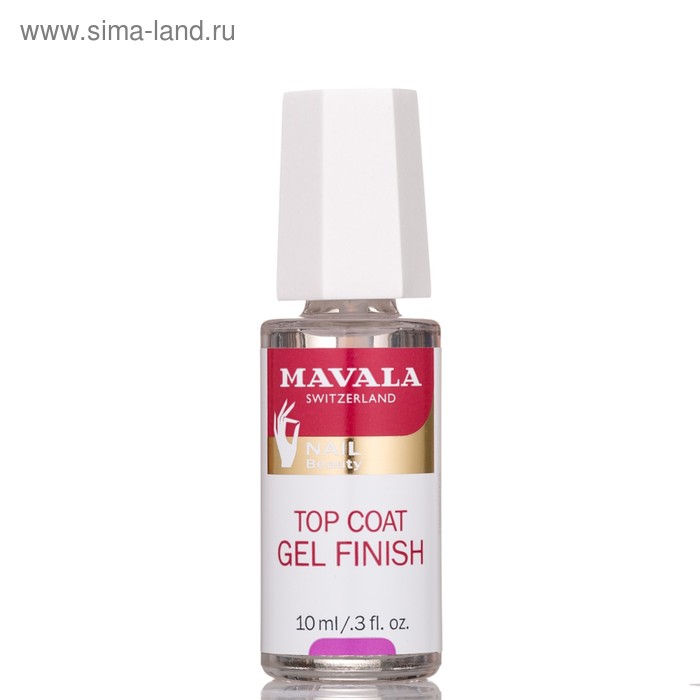 Фиксатор лака Mavala Top Coat Gel Finish, 10 мл - Фото 1