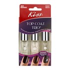 Набор верхних покрытий для маникюра Kiss Topcoat Trio, 3 шт. по 7,5 мл - Фото 2