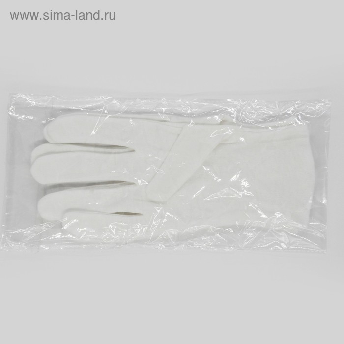 Косметические перчатки Solomeya 100% хлопок, 1 пара - Фото 1