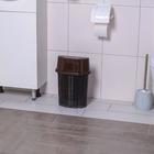 Ведро с плавающей крышкой «Кожа», 8 л, цвет коричневый - Фото 3