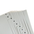 Набор разделителей листов А4 Office-2000, цифровой 1-31, серые, пластик 120 мкм - Фото 3