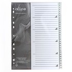 Набор разделителей листов А4 Office-2000, цифровой 1-31, серые, пластик 120 мкм - Фото 5