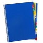Набор разделителей листов А4+ Office-2000, цифровой 1-12, цветные, пластик 140 мкм - Фото 2