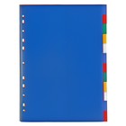 Разделитель листов А4, 12 листов, без индексации, цветной, "Office-2020", пластиковый - фото 845727