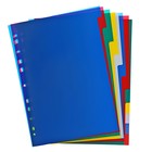 Набор разделителей листов А4 Office-2000, 12 листов без индексации, цветные, пластик 120 мкм - Фото 2
