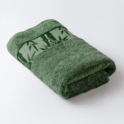 Полотенце «Бамбук», размер 50х90 см, зелёный