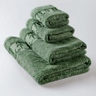 Полотенце «Бамбук», размер 50х90 см, цвет зелёный - Фото 2