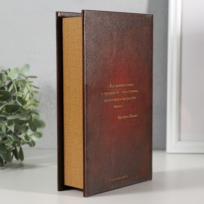 Шкатулка книга - сейф «История моего успеха», дерево, 21×13.5×5