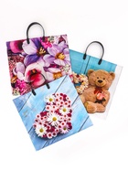 Пакет «Ассорти цветы», полиэтиленовый с пластиковой ручкой, МИКС 100 мкм 38×35 см - Фото 12