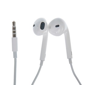 Наушники Apple EarPods MNHF2ZM/A, вкладыши, микрофон, 109 дБ, 32 Ом, 3.5 мм, 1.1 м, белые 3576384