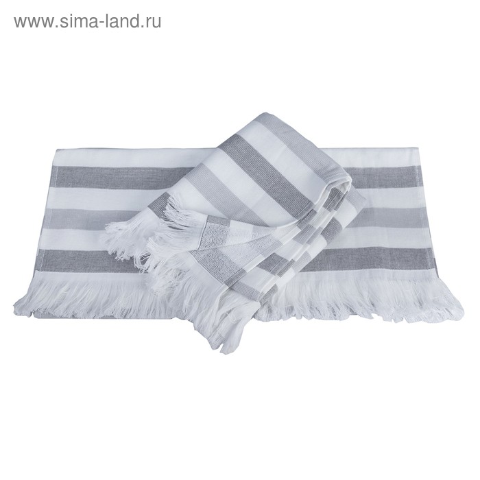 Полотенце Stripe, размер 50 × 90 см, серый - Фото 1