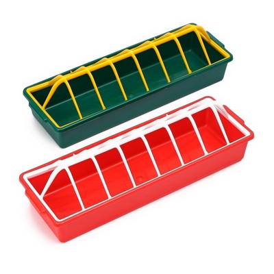 Кормушка - поилка для бройлеров, 12 ячеек, лотковая, пластик, цвет МИКС