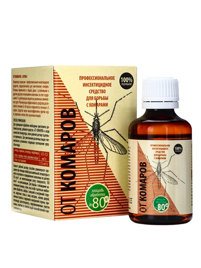 Средство от комаров, концентрат, флакон, 50 мл в коробке