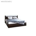 Кровать ЭКО двуспальная 1400х2000, Венге/Сосна лоредо - фото 318083917