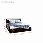 Кровать двуспальная «Леони», 1400×2000 мм, цвет венге/сосна лоредо - Фото 2