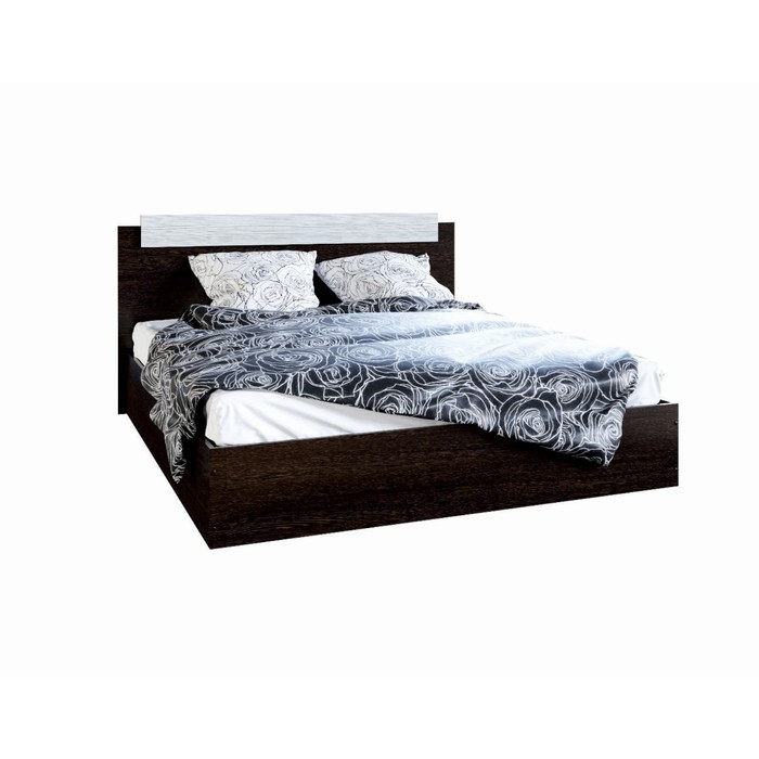 Кровать двуспальная «Леони», 1600×2000 мм, цвет венге/сосна лоредо - Фото 1