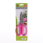 Ножницы садовые, 7" (18 см), пластиковые ручки. цвет МИКС - Фото 3