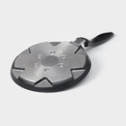 Сковорода «Оладница», d=23 см, пластиковая ручка, антипригарное покрытие, литой алюминий, чёрная - Фото 6