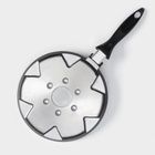 Сковорода «Оладница», d=23 см, пластиковая ручка, антипригарное покрытие, литой алюминий, чёрная - Фото 7