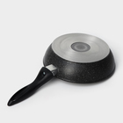 Сковорода «Алёна», d=20 см, пластиковая ручка, антипригарное покрытие, алюминий, чёрная - Фото 6