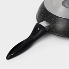 Сковорода «Алёна», d=20 см, пластиковая ручка, антипригарное покрытие, алюминий, чёрная - Фото 7