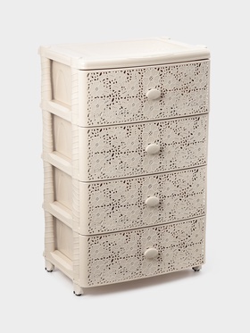 Комод широкий «Лаура», 4-х секционный, цвет слоновая кость 3627330