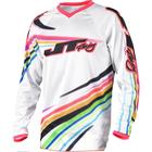 Джерси JT Racing FLEX-FLOW, белый/микс, размер L - Фото 1