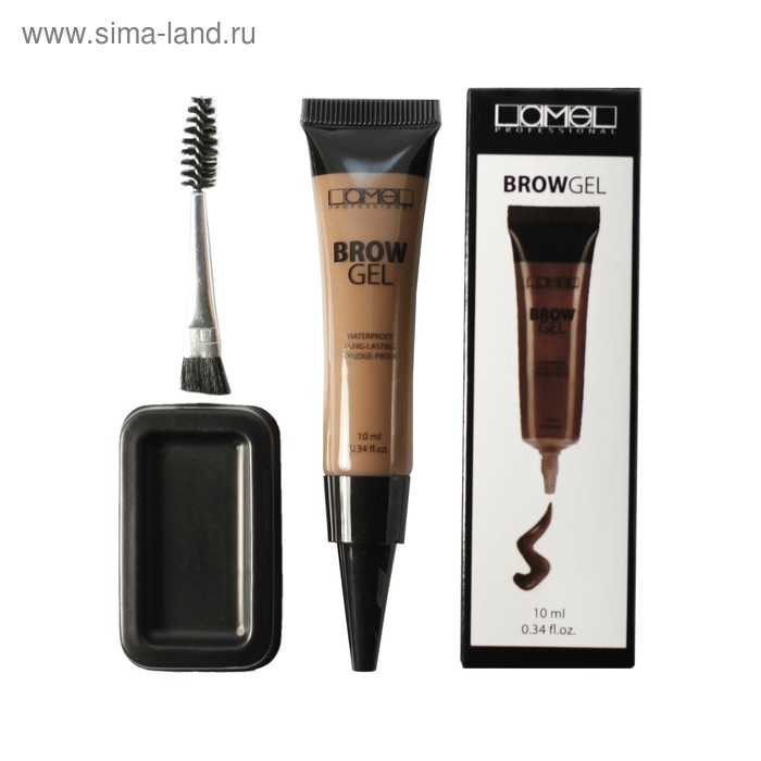 Гель для бровей Lamel Brow Gel 01, светло-коричневый - Фото 1