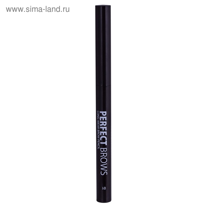 Механический карандаш для бровей Lamel Perfect Brows, тон 01, тёмно-коричневый - Фото 1
