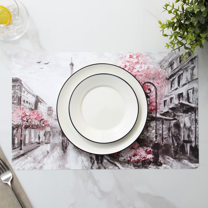Салфетка сервировочная на стол «Париж», 26×41 см - Фото 1
