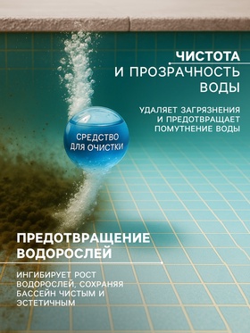 Средство для предотвращения роста водорослей в бассейне Концентрат"Максисан-альгицид", 1 л