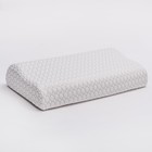 Анатомическая подушка Rosava Comfort M1 50х30 см, бел SilverIons Memory Foam, 75%пэ, 25 виск   36247 - Фото 1