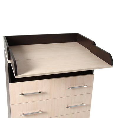 Комод для хранения Клик Мебель «Гермес», 1000×800×440(730), цвет венге/дуб молочный