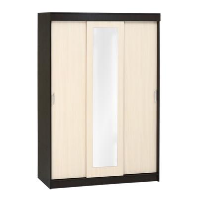 Шкаф – купе «Клик Мебель. Бася», 1400×570×2100 мм, цвет венге/дуб молочный