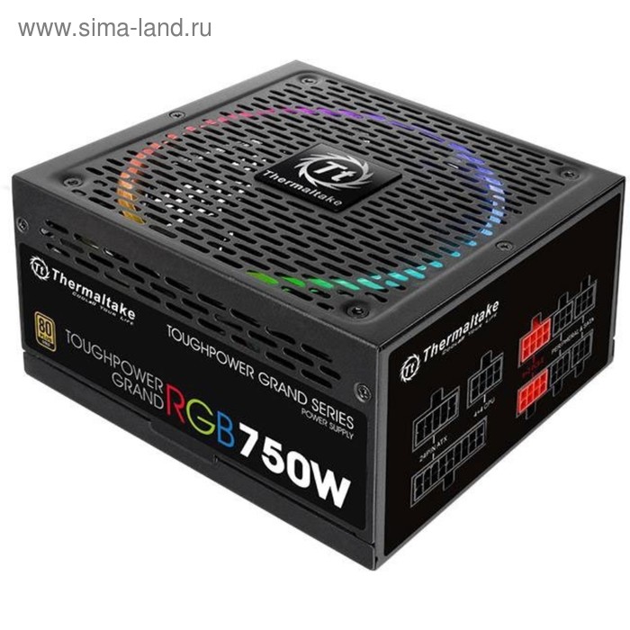 Блок питания Thermaltake ATX 750W Toughpower DPS G RGB, 80+ gold, ,140mm, RTL - Фото 1