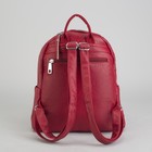 Рюкзак молодёжный, отдел на молнии, 5 наружных карманов, цвет красный - Фото 3