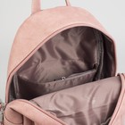 Рюкзак молодёжный, отдел на молнии, наружный карман, цвет пудровый - Фото 5