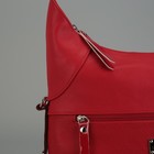 Сумка женская, отдел на молнии, 2 наружных кармана, длинный ремень, цвет красный - Фото 4