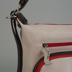 Сумка-рюкзак женская "Клетка", 2 отдела на молнии, 4 наружных кармана, цвет красный - Фото 4