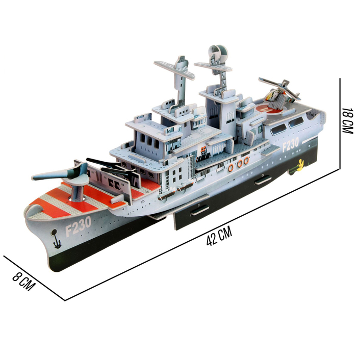 Конструктор 3D «Корабль», 55 деталей - фото 1886135170