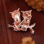 Брошь "Янтарь" совушки, цвет коньячный - Фото 2